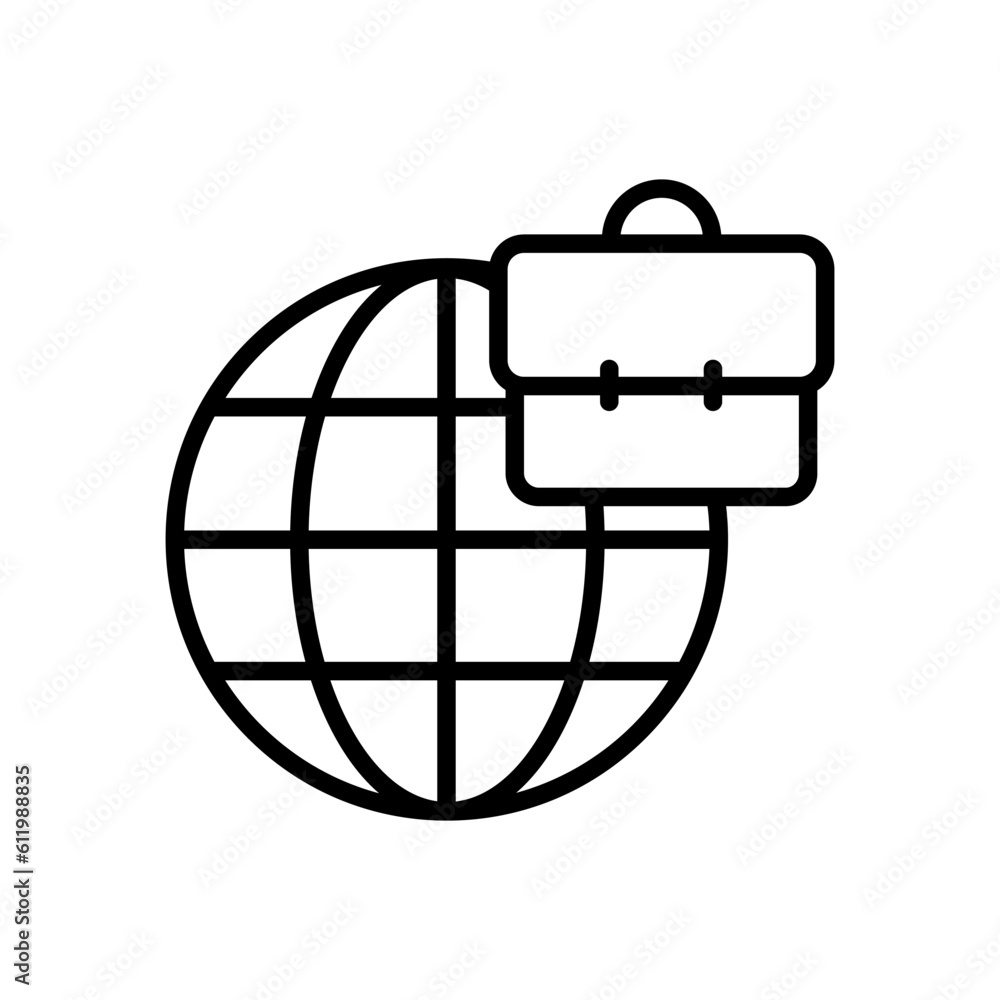 Poster job outline vector icon isolated on white. job stock vector icon for web, mobile app and ui design