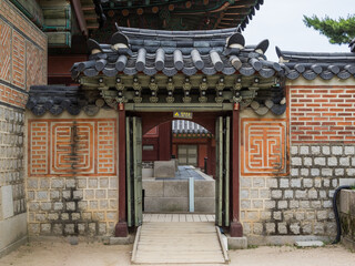 Fototapeta premium The interior gate in Gyeongbokgung Palace in seoul