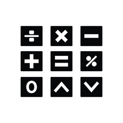 calculator ,icon, vector, illustration, design, template, flat, style