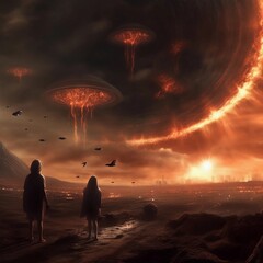 destruction of the planet,extinction of mankind,natural disasters,generative ai