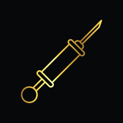 syringe ,icon, vector, illustration, design, template, flat, style