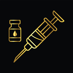 syringe ,icon, vector, illustration, design, template, flat, style