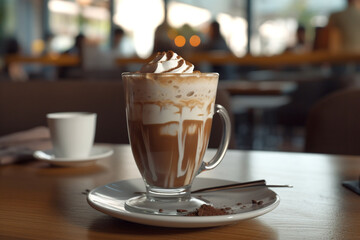 Chocolate Coffee Latte Made with Generative AI