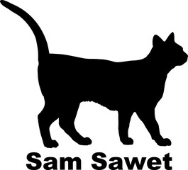 Sam Sawet Cat silhouette cat breeds