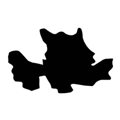 East Dunbartonshire map, council area of Scotland. Vector illustration.