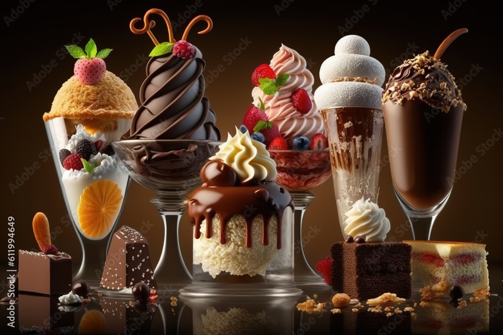 Poster tempting treats displayed front and center generative ai