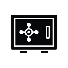 safe box, icon, vector, illustration, design, template, flat, style