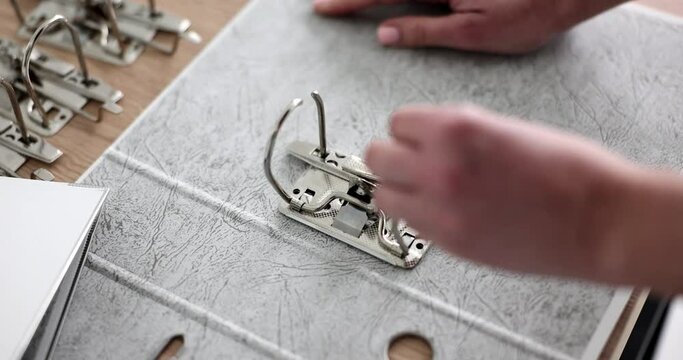 Assemble binder folder on rings with your own hands. Design features and assembly of recorder folder
