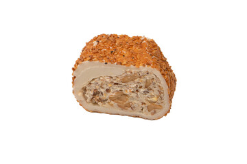 Sweet roll with nuts, turkish sweets.