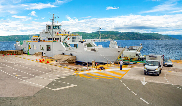 F&auml;hre von Brestova nach Porozina/Insel Cres, Kroatien, ferryship