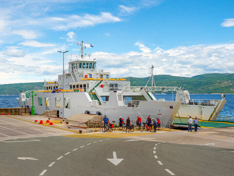 F&auml;hre von Brestova nach Porozina/Insel Cres, Kroatien, ferryship