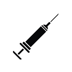 syringe, icon, vector, illustration, design, template, flat, style