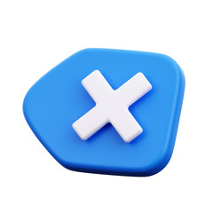 3D Delete Icon Illustration