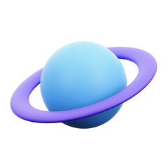 3D Planet Icon Illustration