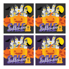 halloween banners set