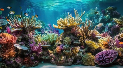 Fototapeta na wymiar Submerged enchantment A visual journey through aquatic realms 