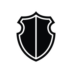 shield, icon, vector, illustration, design, template, flat, style