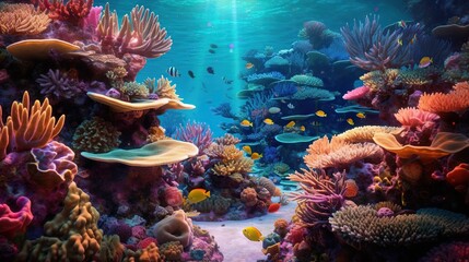 Colorful coral reef
