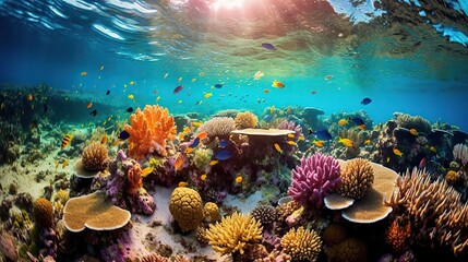 Vibrant Underwater Coral Wonderland
