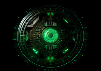 Obraz premium radar screen loop background