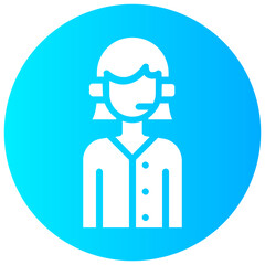 support round vector icon