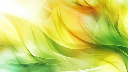 abstract green background with waves natural - generative AI