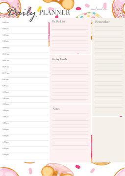 Daily Planner concept, Digital and Printable format