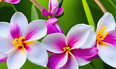 Beautiful frangipani flower background