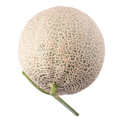 cantaloupe melon isolated on a transparent background