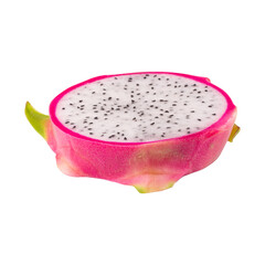 Dragonfruit or Pitaya isolated on a transparent background