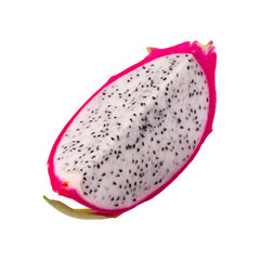 Dragonfruit or Pitaya isolated on a transparent background