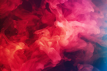 Obraz premium Colored Translucent Smoke Vapors With Matte Color For Backgrounds And Wallpapers Created With The Help Of Artificial Intelligence
