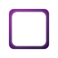 Fototapeta premium purple frame square light neon