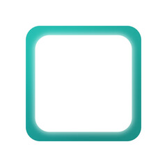 Fototapeta premium green mint frame square light neon