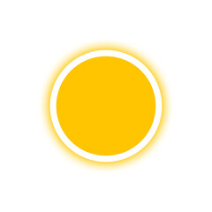 orange banner circle light neon and dot