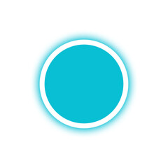 blue banner circle light neon and dot