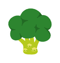 ブロッコリーの手書きベクターイラスト