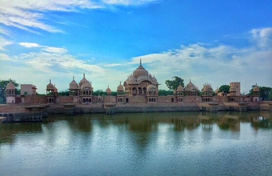 kusum sarovar temple in vrindavan, india