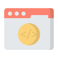 Code Website Flat Icon