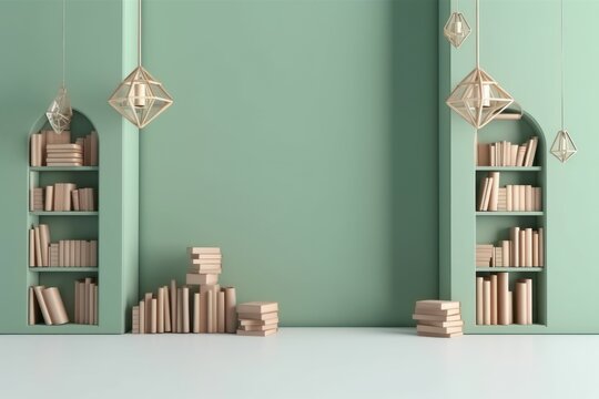 Literacy day background. Generate Ai