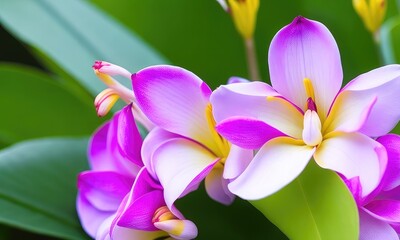 Beautiful frangipani flower background