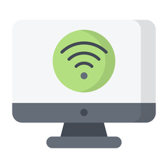 Wifi Internet Flat Icon