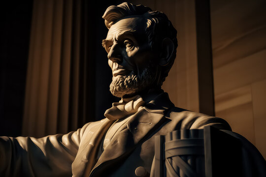 Lincoln Memorial off center Washington DC, AI