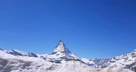 Fototapeta na wymiar The Majestic Zermatt Mountain of Switzerland