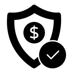 Secure Work Glyph Icon