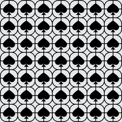 Seamless spades pattern. Spades vector illustration. Print for fabrics, paper, packaging, covers, backgrounds.