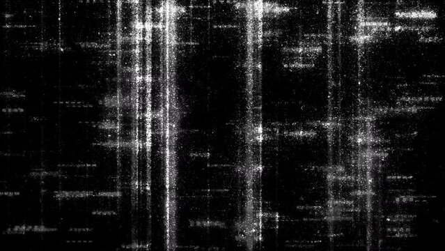 Loop Animation of grunge motion. grunge black and white noise texture animation in stop motion effect on abstract background. 