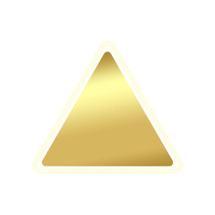 gold banner triangle light line frame neon