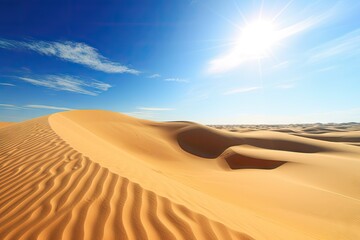 Golden Sand Dunes Landscape -ai generated