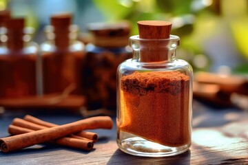 Cinnamon Essential Oil -ai generated